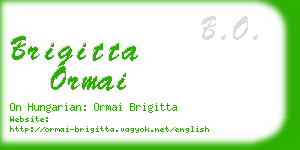 brigitta ormai business card